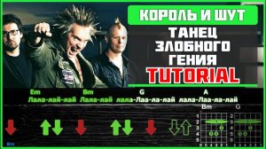 Как Играть Король и Шут - Танец Злобного Гения на Гитаре | Разбор песни (табы, аккорды и бой)