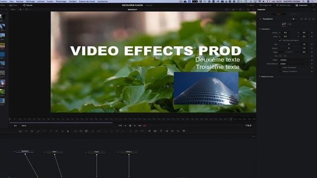 DaVinci Resolve : le node Transform de la page Fusion смотреть онлайн