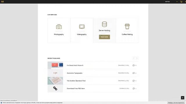 Better - Minimalistic Business WordPress Theme смотреть онлайн