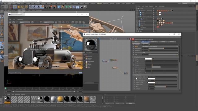 Мини Курс Redshift Render. 3 Урок - Material Redshift, Texture, Nodes, Подключения | Cinema 4D смотреть онлайн
