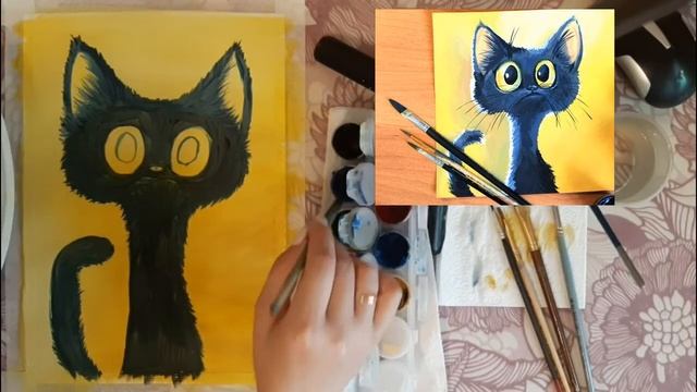Время рисовать. Кот смотреть онлайн