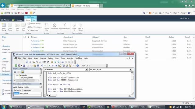 VBA to delete data from SharePoint. ADO and SQL. SharePoint Automation using VBA - 10 смотреть онлайн
