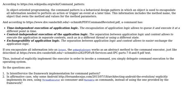 Software Engineering: Is IntentService an implementation of Command Pattern? смотреть онлайн