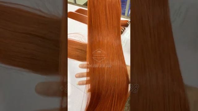 Orange hair by Bibo Hair Vietnam +84828210888 #wefthair #hairfactory #wigshop #hairshop #hairwig смотреть онлайн