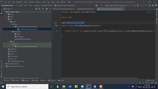 Create Spring boot application through Spring Initializer or IDE. смотреть онлайн