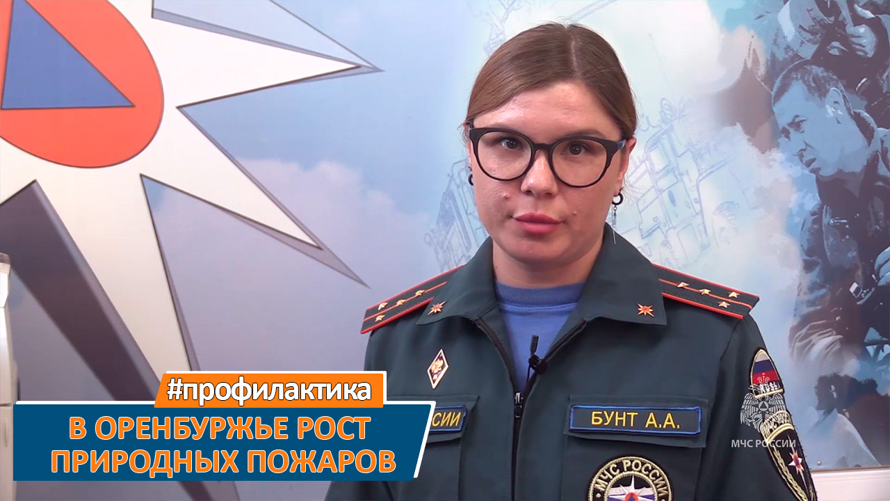 На территории Оренбургской области резко увеличивается количество ландшафтных пожаров смотреть онлайн