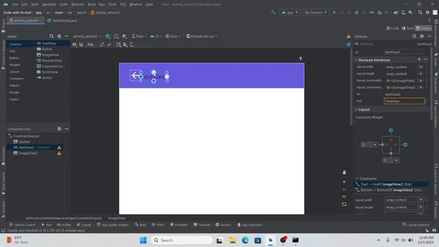 How to Make Quiz App in Android Studio | Quiz app android studio | Part 1 смотреть онлайн