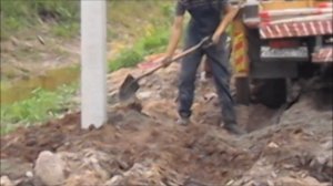 Установка опоры ЛЭП СВ 95 СВ 110