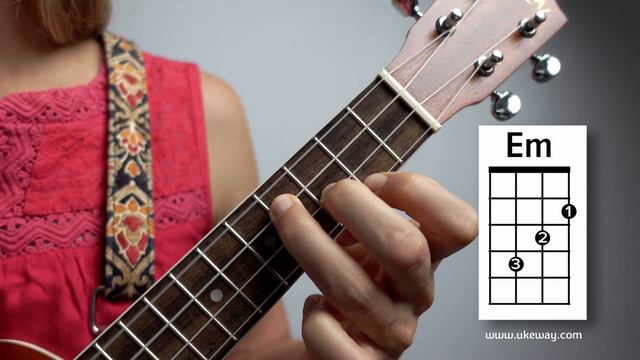 E moll Akkord auf der Ukulele Em смотреть онлайн