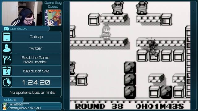 Game Boy Quest #191 - Catrap (Part 1: Lv. 1-50) смотреть онлайн