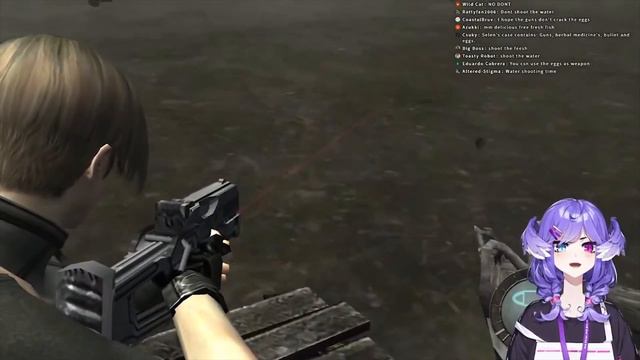 Selen dispara al agua en Resident Evil 4 [Nijisanji sub. español] смотреть онлайн