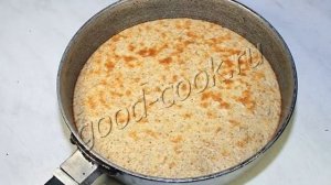 Овсяный пирог с творогом и вишней. Рецепт приготовления