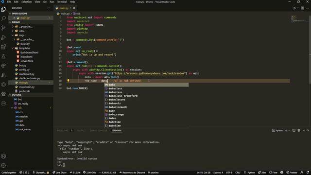 [NEW] How to use API's in YOUR Bot | Rock API & Nextcord смотреть онлайн