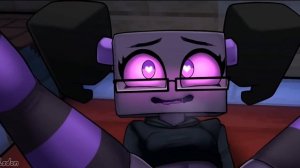 Endergirl and creeper #rule34 #minecraft