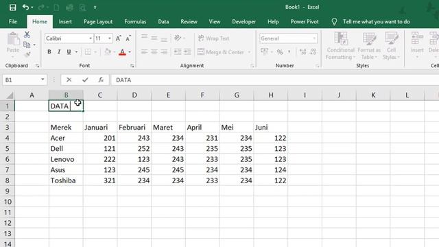 Membuat Tabel dan Grafik Pada Microsoft Excel 2019 смотреть онлайн
