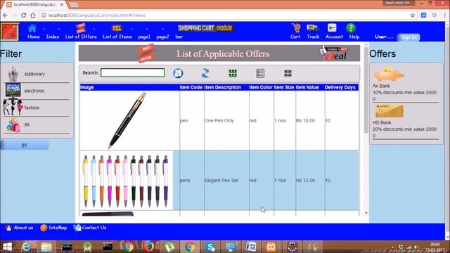 AngularJS Tutorial |Shopping Cart Example |Include Common Header with animation&buttons in all Page смотреть онлайн