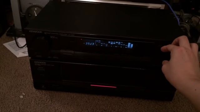 Test Kenwood Control Amp Kc-993 & Power Amp Km-893 With KEF