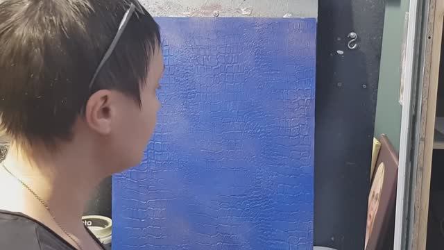 Эффект _Кожа крокодила_ валиком_Декоративная штукатурка смотреть онлайн