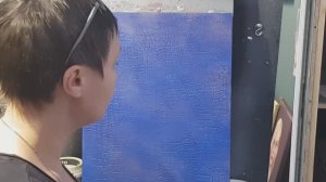 Эффект _Кожа крокодила_ валиком_Декоративная штукатурка