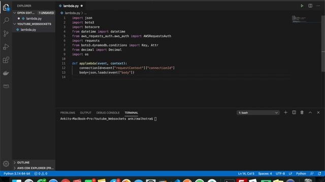 Web Sockets in AWS - AWS API Gateway + AWS DynamoDB + Python смотреть онлайн