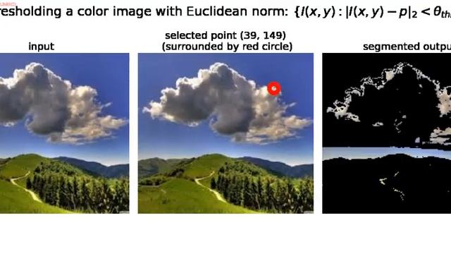 Euclidean | Mahalanobis distance | thresholding | color images | python смотреть онлайн
