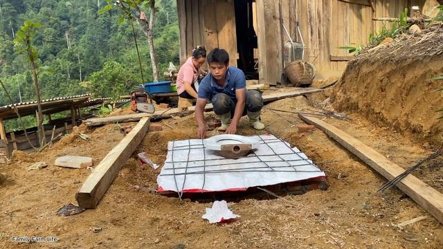 Full video 3 days to build a new toilet on a wooden house farm | Family Farm Life смотреть онлайн