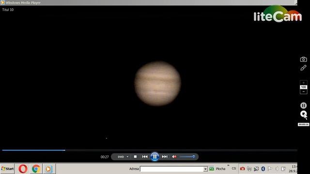 Test teleskop 76/700 type MT,Jupiter Live -Stream 27-09-021,set playback to 720p. смотреть онлайн