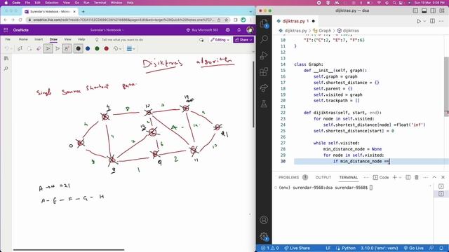 Optimizing Network Routing with Dijkstra's Algorithm - Learn in Tamil|DSA in Tamil | DSA with Pytho смотреть онлайн