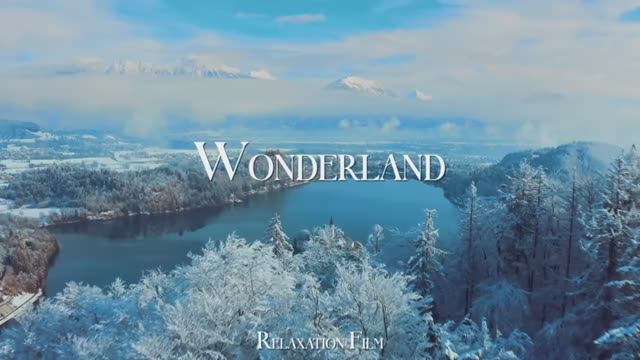 Красивые виды зимней природы Видео картина с фоновой музыкой Медитация смотреть онлайн