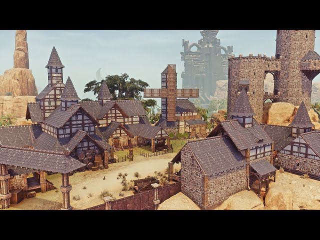 How To Build A Medieval Village . [ Timelapse ] Conan Exiles Update 3.0 Age Of Sorcery