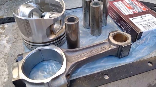 Гидроудар поршневой группы , разбор - обзор, гнутый шатун , устранение последствий. смотреть онлайн