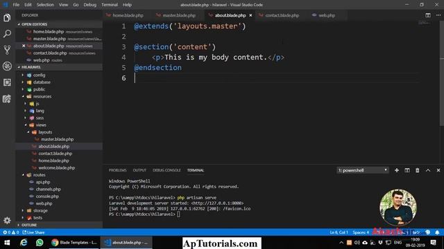 Laravel Master Page Layout Theme Integration смотреть онлайн