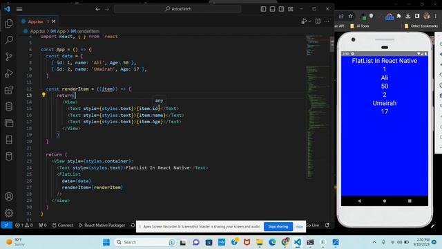 React Native FlatList: Efficient Data Rendering with Images (Urdu/Hindi) смотреть онлайн