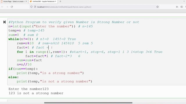 L 55: Python Program to Verify a Given Number is Strong Number or Not смотреть онлайн