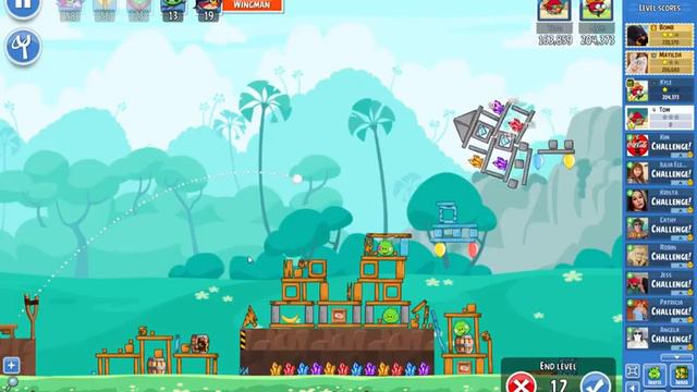 Angry Birds Friends on Facebook Weekly Tournament Level 5 No Power Ups 3 Stars Jan 8 2018 смотреть онлайн