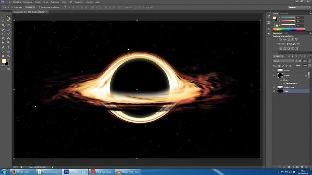 Interstellar Blackhole Tutorial - Speed Painting