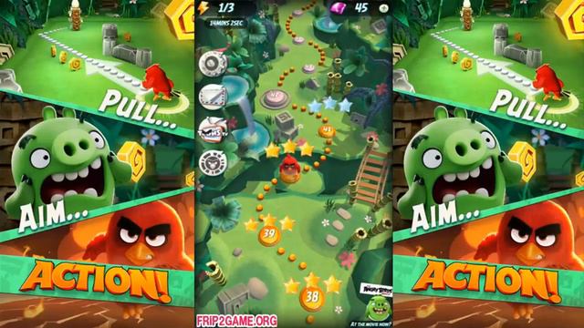 Angry Birds Action! Kick Ball 3 Stars Level 39 - 41 (iOS/iPad Gameplay) смотреть онлайн