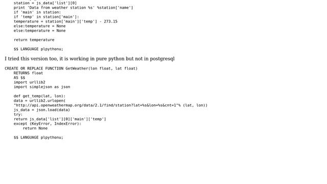 GIS: SyntaxError: invalid syntax (＜string＞) in Pl/Python (PostgreSQL) смотреть онлайн
