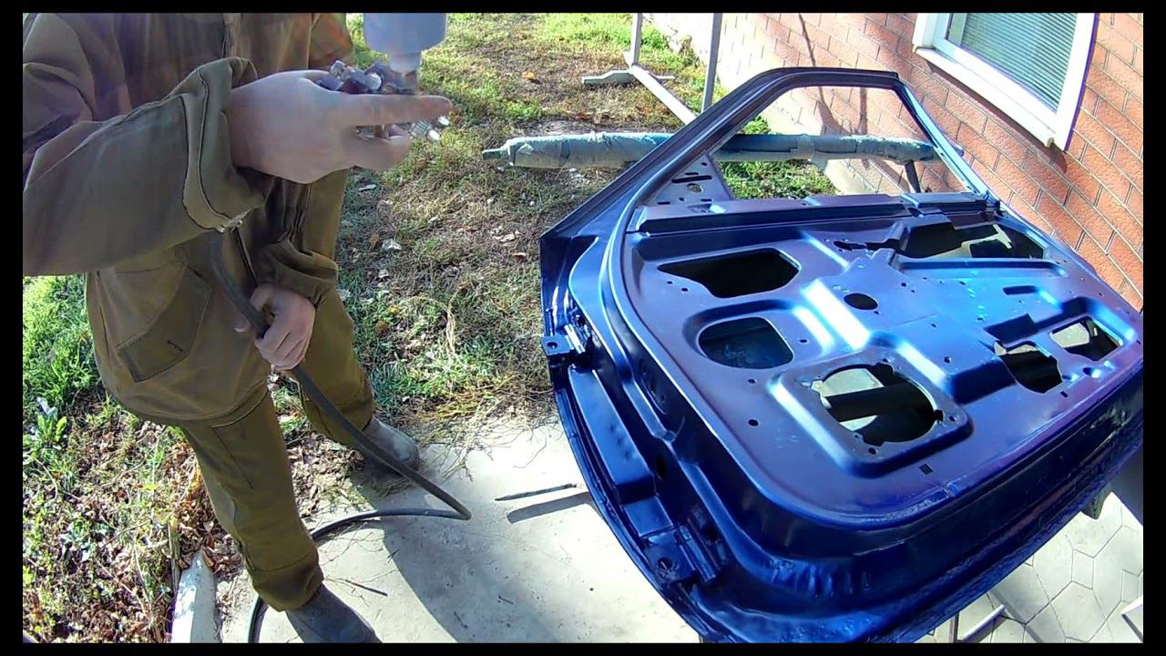 Десятка за 17 тыр. Правая передняя дверь, красим нутрянку. смотреть онлайн