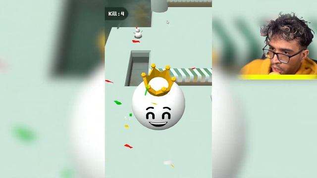 ROLLING in a MAX LEVEL SNOWBALL in Snow Roll.io (NEW .IO GAMES) смотреть онлайн