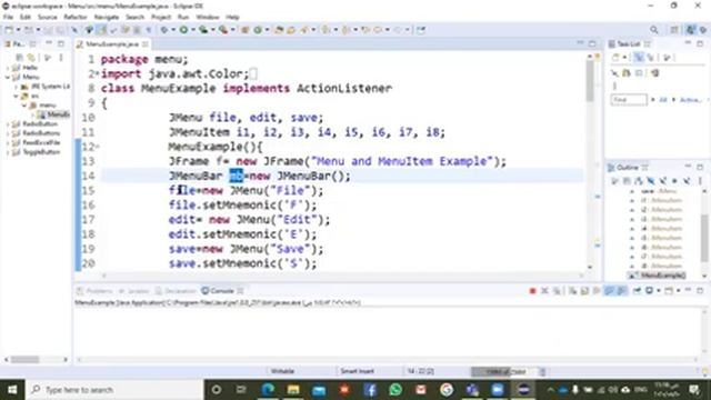 Java Dr Radwan Batyha Toggle Button, JMenuBar смотреть онлайн