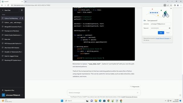 Find two matching pattern from same file python смотреть онлайн