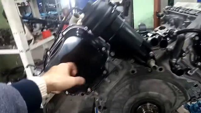 Сборка двигателя Audi Q7 CJTB смотреть онлайн