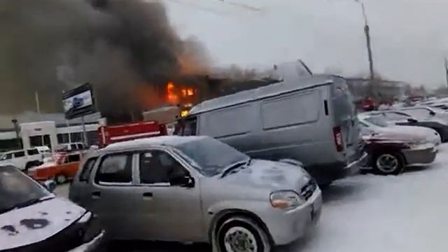 Барнаул из за падения НЛО началось возгорание на заводе 23.12.2016 смотреть онлайн