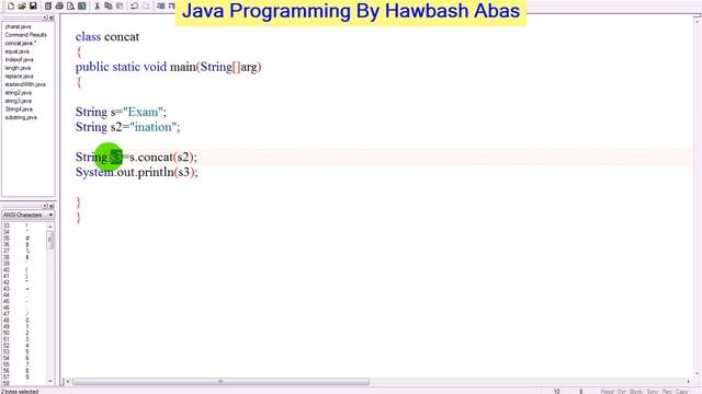 String : concat | in java :: فێربونی پرۆگرامسازی جاڤا смотреть онлайн