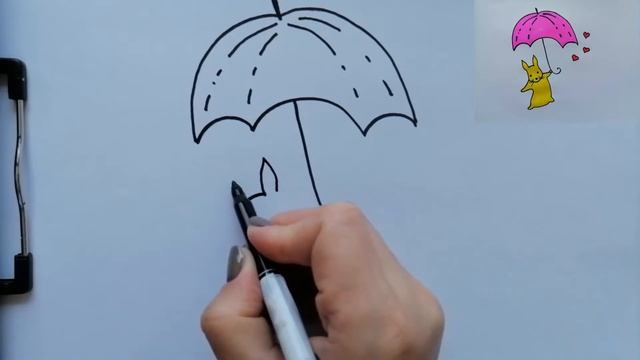 Милый простой рисунок для срисовки или, что нарисовать, когда скучно смотреть онлайн