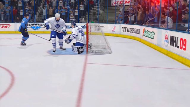 NHL 09 Gameplay Atlanta Thrashers vs Toronto Maple Leafs смотреть онлайн