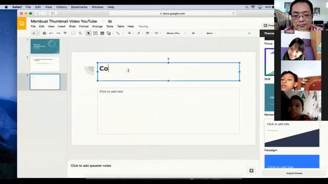 Presentasi Biodata menggunakan Google Slides смотреть онлайн