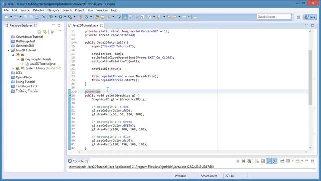 Java2D Tutorial (Swing, Graphics, Graphics2D, Java2D) [Deutsch][HD] смотреть онлайн