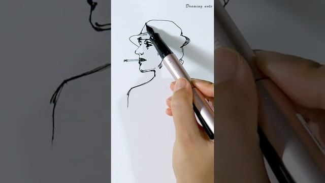 How to Draw a Woman - fountain pen drawing смотреть онлайн